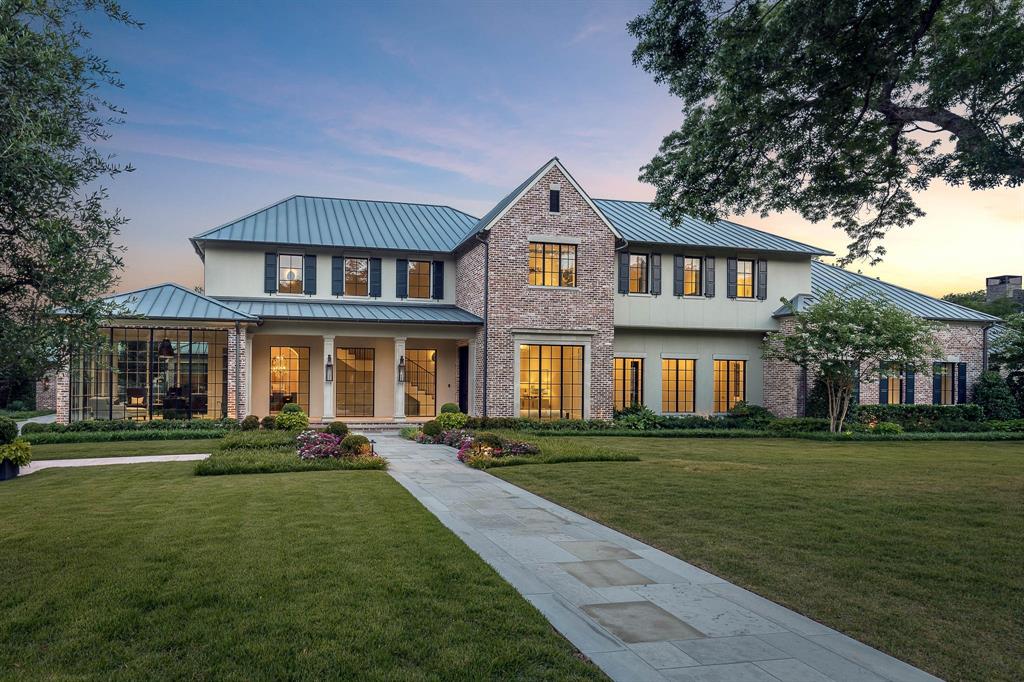This very special property was heavily influenced by A. Hayes Town & is a timeless blend of French Creole architecture with contemporary flair. The sprawling 1.22 acre estate in the heart of Old Preston Hollow features multiple living areas for entertaining, a gourmet kitchen, downstairs primary suite, a jewel-box office & secondary office space. Large loggia offers a summer kitchen, fireplace & drop-down screens. Upstairs you’ll find 4 bedrooms all with en suite baths, a large living room, oversized utility room & a spacious workout studio. 7 car air-conditioned garage includes lift, professional shelving & a 550sf safe room. Home boasts private quarters, complete with separate living area, bedroom & full bath. The estate is landscaped to perfection with large trees, a pool, spa, fire pit area & more. Whole house generator. Designed by renowned architect Christy Blumenfeld, built by Tatum Brown Custom Homes with interiors by Morgan Farrow. No detail has been overlooked!