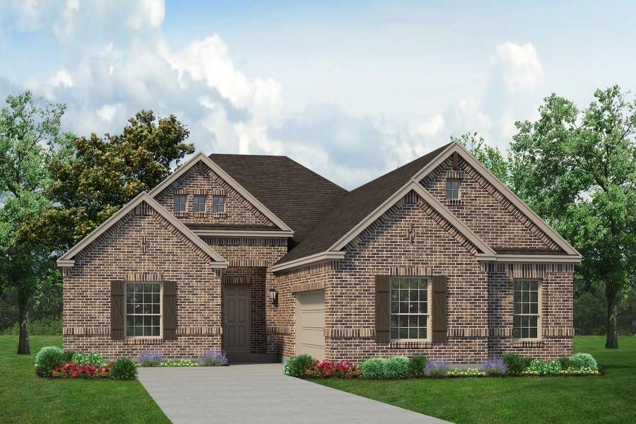 MLS# 20960229 - Built by Sandlin Homes - Ready Now! ~ Our Redwood JS plan with 4 bedrooms, 3 bathrooms, an open concept living area, fireplace, oven tower, freestanding bathtub in the primary bathroom, and a covered patio. This home is designed with 3cm quartz countertops, painted cabinets, upgraded carpet, tile and laminate flooring, upgraded wall tiles, and a tiled fireplace.
