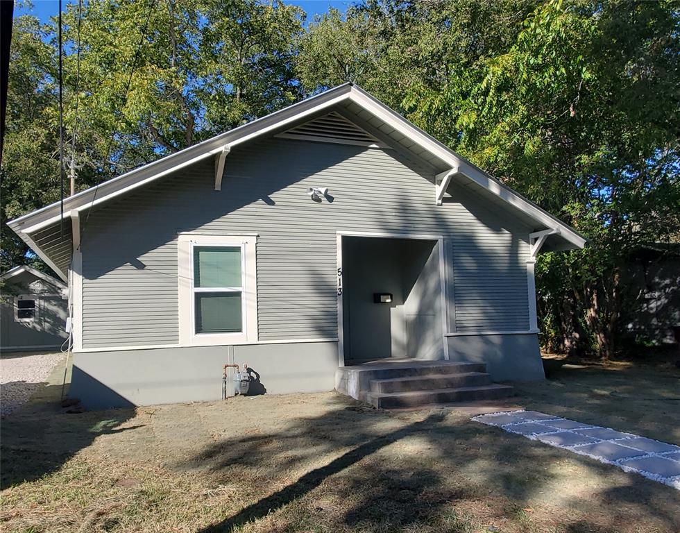 Come and look at this Totally Remodeled home in Historic Bonham.  The home is 3 bedrooms and 2 bathrooms.  The home has all New:  Electrical, Plumbing, Flooring, Windows, Appliances, Water Heater, Utility-Laundry Room, Fixtures, HVAC System, Metal Roof, Cabinets, Granite Countertops, Sidewalk, Driveway, and much more. The 1-Story Home has an Open Living-Dining-Kitchen Floor Plan and an Office Area-Mud Room. The New Primary Bedroom has a New Ensuite Bath and Walk-In Closet.  Located close to Dining, Elementary Schools, Simpson Park, the Bonham Square, Hospital, the V. A. Center, and the Texas State Clyde Cosper Facility. There is a Storm Shelter in the back of the home and a Workshop-Storage Building.  Chain Link Fencing in the Backyard. There are lots of Elm Trees, Pecan Trees, and Crepe Myrtles for shade. Survey Available. Move In Ready!!