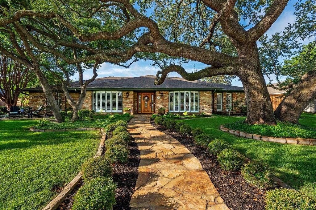 Located in the Prestonwood area of Dallas, this meticulous maintained 5-bedroom, 3-bath home offers 2633 square feet of living space. Boasting elegant updates throughout. Room for Indoor and outdoor entertaining who love having friends and family over. The curb appeal is majestic from the mature oaks in the front yard and relaxing in the back yard pool and patio area. Featuring new appliances, plenty of natural light, and beautiful cabinetry is ideal for the chef in the family. The private backyard oasis is where this home shines as the most desired location, generous landscaping and room for many amenities to the comfort you deserve. The homes' location close to shopping, dining, and top-rated schools' offers a rare blend of modern upgrades, outdoor living and family-friendly convenience.