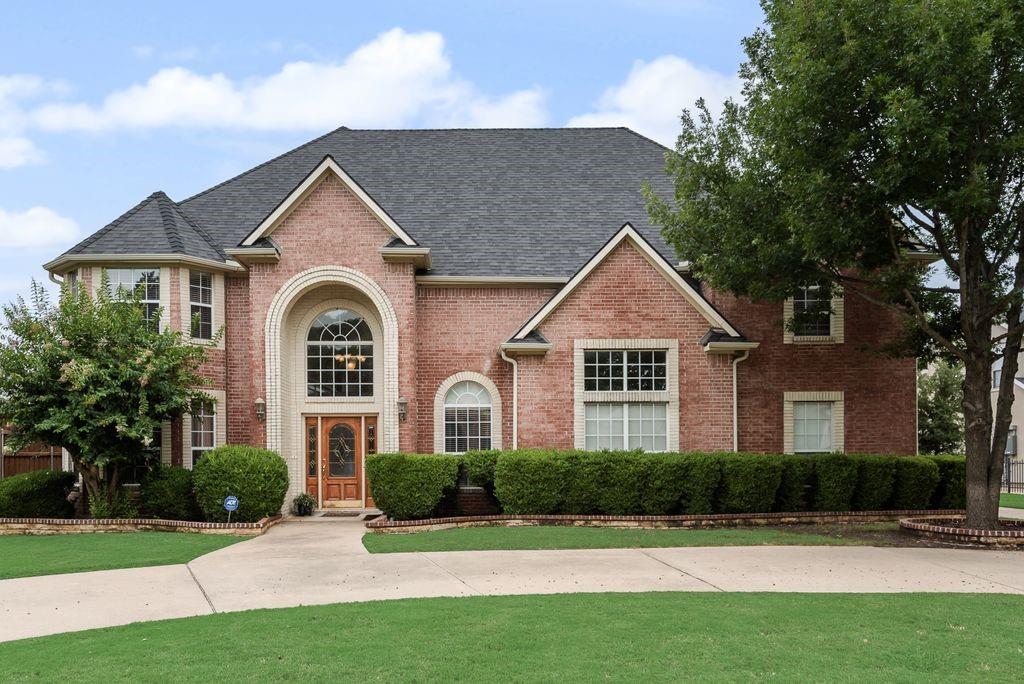 Welcome to this gorgeous custom home in the coveted Preston Road Highlands neighborhood, offering close proximity to shopping, restaurants, George Bush Hwy, Hwy 75, Dallas North Tollway, future home of the Dallas Mavericks arena and Dallas Stars arena.  As you drive up to the home you'll notice the circular driveway in the front of this 15,000 sq.ft. lot and extended driveway to the side of the home with 3 car garage, providing accommodations for up to 10 cars!  As you enter the home you're greeted with an open floorplan with souring ceilings, ample natural light, Italian marble floors, beautiful wood floors, with 4 bedrooms and 5 full bathrooms.  The main floor features a grand entry with sweeping staircase, formal living and dining space, oversized family room with fireplace, island kitchen with black granite countertops, gas cooktop, and stainless steel appliances.  You'll also find a storm or safe room custom made with fortified concrete walls and metal door.  The large master suite has a newly renovated ensuite with jacuzzi tub, separate vanities, and large shower.  The study could also be utilized as a nursery, including an attached full bathroom.  Upstairs you'll find a large loft, media room, wet bar, and 3 additional bedrooms all with attached bathrooms.  The backyard features a large covered patio and plenty of space to entertain or just enjoy this beautiful Texas weather.