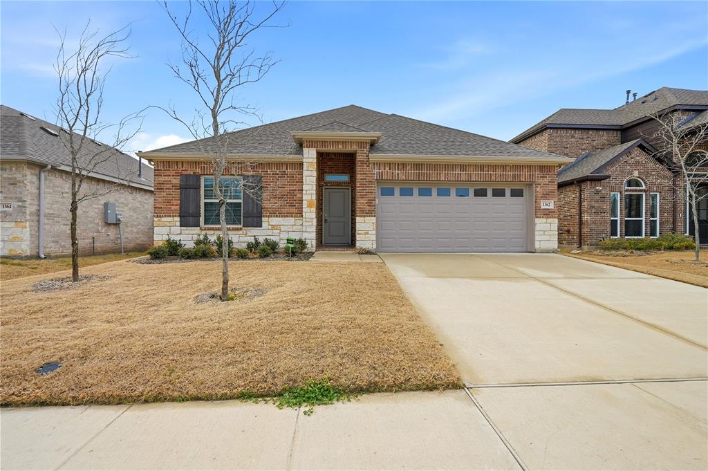 Welcome to 1362 Chisos Way in Forney, TX — a bedroom, 2-bath home located in the desirable Las Lomas community. This thoughtfully designed home features a modern kitchen complete with quartz countertops, a spacious pantry, and a functional island that’s perfect for meal prep, casual dining, or gathering with friends and family. The open-concept layout creates an easy flow between the kitchen, dining, and living areas, making everyday living both comfortable and efficient. Luxury vinyl plank flooring runs throughout the main living areas, bathrooms, and utility room, offering both durability and a clean, cohesive look. The private primary suite provides a relaxing retreat, while three additional bedrooms offer flexibility for guests, a home office, or growing households. Step outside to a large backyard with board-on-board fencing for added privacy and a covered patio that’s ideal for enjoying evenings outdoors or hosting weekend cookouts. Whether you’re looking for a great starter home or a strong investment opportunity, this property checks the boxes. Las Lomas stands out for its impressive amenities, including scenic hiking and biking trails, eight community gathering spaces, and a fully equipped clubhouse — perfect for active lifestyles and community connection. Seller willing to offer $10,000 towards buyer rate buy down or closing costs. Additional move in ready homes available. Contact listing agent for more info.