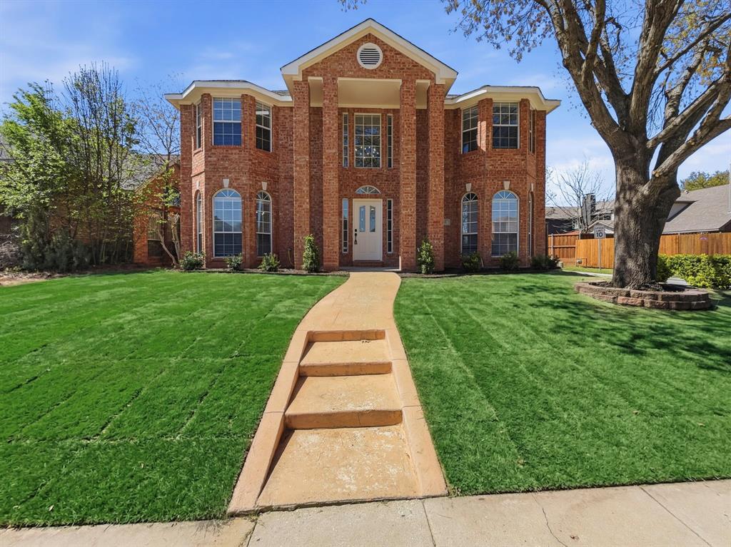 Up to $8,000 buyer credit and FREE appraisal with preferred lender!!! Welcome home to this beautifully updated two-story home in the heart of Allen.  With the freshly laid sod, and flowerbeds the curb appeal will surely make all the neighbors jealous.  Entering the home you'll notice the NEWLY INSTALLED FLOORING THROUGHOUT most of the home, fresh paint and UPDATED LIGHT FIXTURES and ceiling fans in all rooms.  In the front of the home you have a formal dining room and additional family room perfect for flexible living, working, and entertaining.  The fully updated kitchen, recently taken to the studs, has UPDATED CABINETS, newly installed QUARTZ COUNTERS, subway tile BACKSPLASH and updated light fixtures.  The breakfast nook area gives ample space for those busy mornings before school or work to be sure and have the breakfast you need to start the day.  Opposite of the kitchen is a small flex space for an office space or dry bar and leads into the generously sized living room with gas fireplace.  Going upstairs you'll notice the freshly redesigned steps and NEWLY INSTALLED CARPET and pad throughout the entire upper floor.  The primary bedroom is the perfect retreat at the end of the day to come and relax with additional space in the bay window or a nice bath in the FREESTANDING SOAKER TUB.  The ensuite bathroom has also been taken to the studs with all NEW TILE, VANITY, and plumbing so you can fully enjoy the new space. Upstairs you'll also have 3 generous bedrooms along with the fully renovated bathroom and additional space for a game or movie room.   Out back you have a covered area overlooking the beautiful pool and space.  Atop the pool is the perfect area for those who love to sunbath or additional outdoor living area.  Outside of the pool area is a fully enclosed yard space with board on board 8 foot fence.  This home has everything you need as well as being located within a short distance of restaurants, shopping and entertainment!