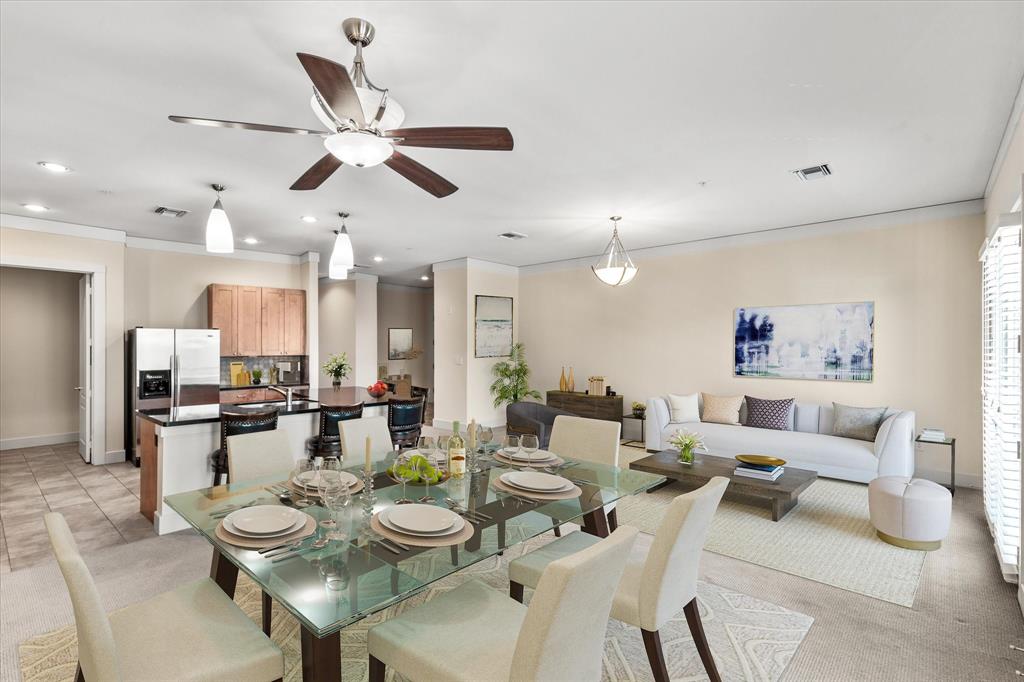 RARE PENTHOUSE listing located in Fort Worth's most vibrant block! 3300 W. 7th Street #301 truly has it all - not like anything on the market! This 1,700 SF condo features  tall ceilings, 1 bedroom, 1.5 bathrooms, large primary bedroom with 2 WALK-IN CLOSETS, spa-inspired bathroom with dual  sinks and custom tile work. Overlooking the new 5 star hotel, the Crescent Hotel, #301 has a large living-dining area that is perfect for entertaining. The oversized kitchen features granite countertops, custom built-in cabinets and gas cooking. One of the perks of living at 3300 W. 7th Street is that the building is a boutique condo building, featuring only 5 condos with access to your own private garage with extra storage space. Spend your evenings strolling to the fabulous museums, the award winning restaurant, Don Artemio, catch a concert at Dickie's or hop downtown for an evening at Bass Hall. Living at 3300 W. 7th Street is not short on activities such as shopping, fitness and dining.