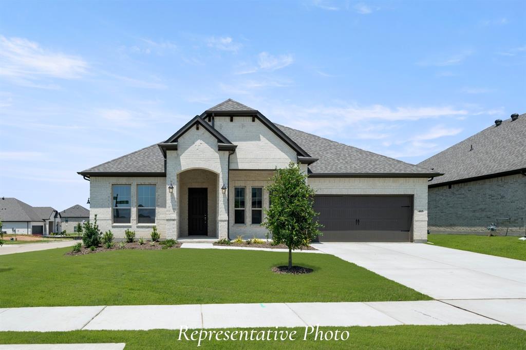 MLS# 21250286 - Built by Sandlin Homes - Sep 2026 completion! ~ Discover this stunning new construction single-family residence, ideally situated in the desirable Bluffs at Northpointe subdivision off Boat Club Road. This spacious home features 4 bedrooms and 3 full bathrooms, offering ample space . Boasting 2,665 square feet of thoughtfully designed living space, the open floorplan includes a cozy living area with a fireplace, box bay windows in the primary bedroom and a living room in the front. Enjoy the convenience of a dedicated dining area and a covered patio for outdoor relaxation. Additional highlights include decorative lighting, a trash can pullout drawer, gold fixtures, and a 3-car garage.