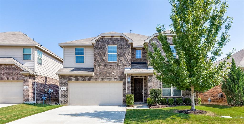 Welcome to this beautifully maintained, one-owner, 3-bedroom home featuring a large private downstairs office. Situated in the Fairways of Champions Circle golf course community conveniently located near all all the best shopping, dining, and entertainment that the area has to offer. Inside, the main level features hard-surface flooring throughout the living areas, brand-new carpet in the office and primary bedroom, and fresh paint throughout. The entryway leads into an open-concept eat-in kitchen and living area anchored by a huge island. This bright space boasts tons of windows for natural light and soaring ceilings in the living room. The kitchen also comes equipped with an upgraded farmhouse sink, gas cooktop, and a brand-new dishwasher. Tucked off the main living room, the primary suite features ample windows and beautiful natural light. The en-suite bathroom is oversized and features dual vanities, a soaking tub, a seperate shower, and a spacious walk-in closet. Upstairs, you'll find two additional bedrooms with large walk-in closets, a versatile open playroom or flex space, generous storage, and convenient walk-out attic access. The backyard has plenty of space for entertaining and comes with a built-in gas hookup for grilling. This well kept home shows beautifully and is ready for immediate move-in!