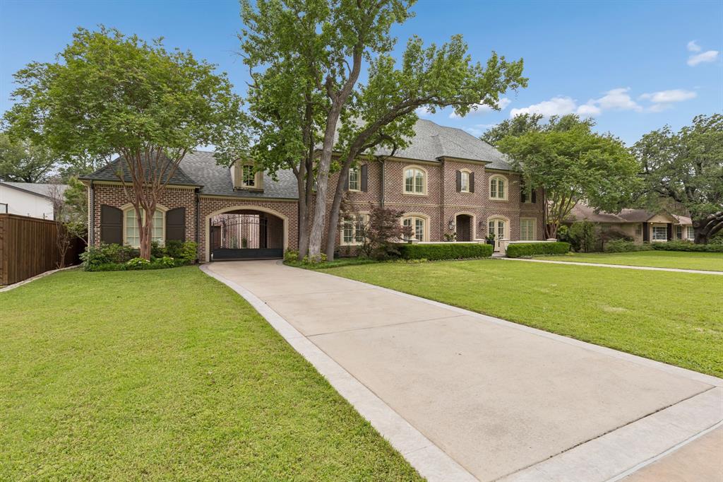 Built by renowned Dallas builder Neuhoff-Murchison.. This residence offers timeless architecture and a thoughtfully designed floor plan in the highly desirable Preston Hollow neighborhood, surrounded by top-rated private schools. Situated on a beautiful lot, the home blends classic style with everyday livability in one of Dallas’ most desired residential enclaves. The spacious interior features an inviting layout with gracious living and dining areas, hardwood floors, detailed millwork, and abundant natural light throughout. The primary bedroom with large upgraded bath and walk-in closet and a private guest room are also on the first floor. Three bedrooms, playroom, & media room completes the 2nd floor. Designed for both comfortable living and entertaining, the home provides a seamless flow between spaces while maintaining warmth and sophistication, hallmarks of quality custom construction. Recent upgrades elevate both value and lifestyle, including a resort-style swimming pool added in 2017 and a well-appointed guest quarters featuring one bedroom, an office and two full baths, adding approximately 675 sq ft of additional living space, along with a sauna. This separate guest house is ideal for hosting visitors or accommodating extended stays. The outdoor living spaces offer a private setting designed for both relaxation and sophisticated entertaining, enhancing the overall living experience. Many important updates have been done in the last few years, including a new roof installed April 30, 2026, offering added long-term value and peace of mind.