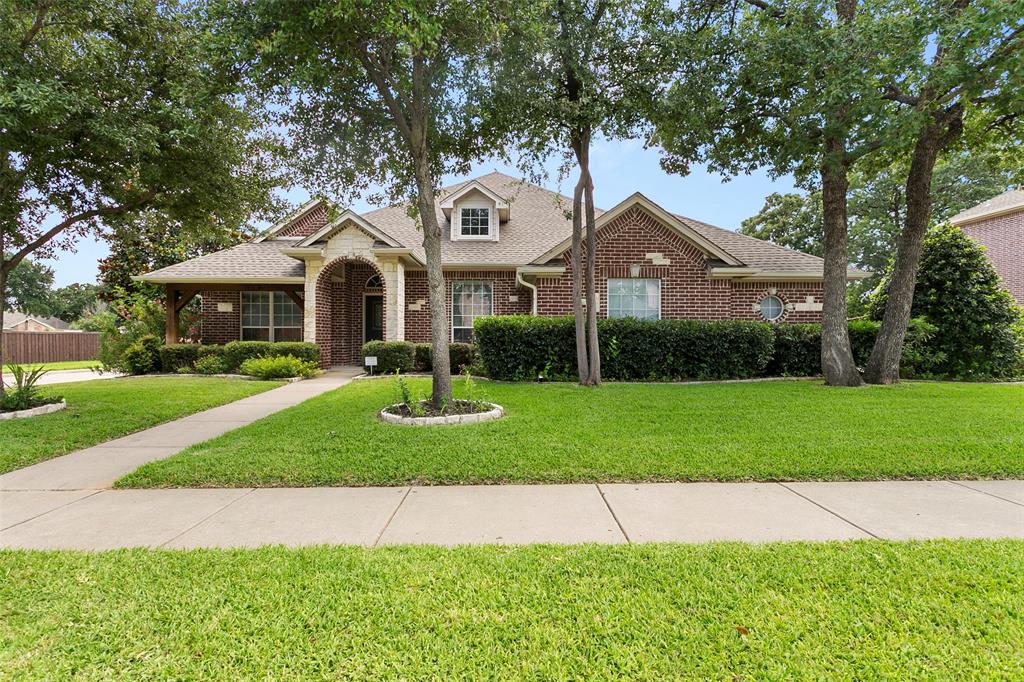 Welcome to this beautifully maintained huge one-story home in the highly sought-after Villages of Woodland Springs and located within Keller ISD! Situated on a desirable corner lot, this spacious 4-bedroom, 2.5-bath home is perfectly priced to make it your own. The well-appointed kitchen features stainless steel appliances, a gas cooktop, double ovens, granite countertops and abundant cabinetry, and ample counter space. The open living and dining areas flow seamlessly together, creating an inviting atmosphere for family gatherings and everyday living. A dedicated office provides the perfect work-from-home space, while the media room offers endless possibilities for movie nights, gaming, or entertaining guests. The private primary suite is split from the secondary bedrooms for added privacy. Additional highlights include a three-car garage, covered patio, and a functional layout that maximizes both space and comfort. Community amenities including multiple pools, a clubhouse, playgrounds, tennis courts, jogging trails, and fishing ponds. Conveniently located near shopping, dining, entertainment, and major highways, this home offers the perfect blend of neighborhood charm and everyday convenience. Don’t miss your opportunity to own this exceptional home in one of the area’s most desirable communities!