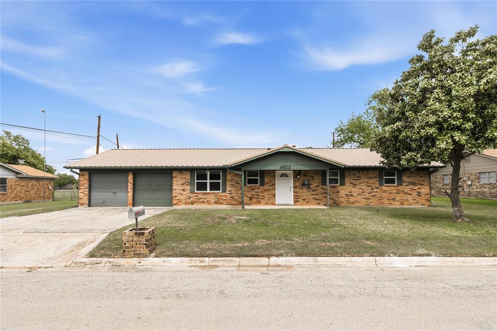 Welcome to 4502 Delwood Dr in Brownwood, Texas—an inviting 3-bedroom, 2-bath home offering comfort, functionality, and everyday convenience. This well-maintained property features a spacious layout with a natural flow between the living, dining, and kitchen areas, making it ideal for both relaxing and entertaining.
The kitchen provides ample cabinet and counter space, perfect for meal prep and storage, while the adjoining living area creates a warm, welcoming atmosphere. The primary suite offers a private retreat with its own full bath, and two additional bedrooms provide flexibility for family, guests, or a home office.
A 2-car garage adds practicality with plenty of room for parking and storage. Outside, enjoy a manageable yard with space to unwind, garden, or host gatherings.
Located in an established neighborhood, this home combines comfort, value, and convenience—making it a great option for first-time buyers, downsizers, or anyone looking for a solid home in Brownwood.