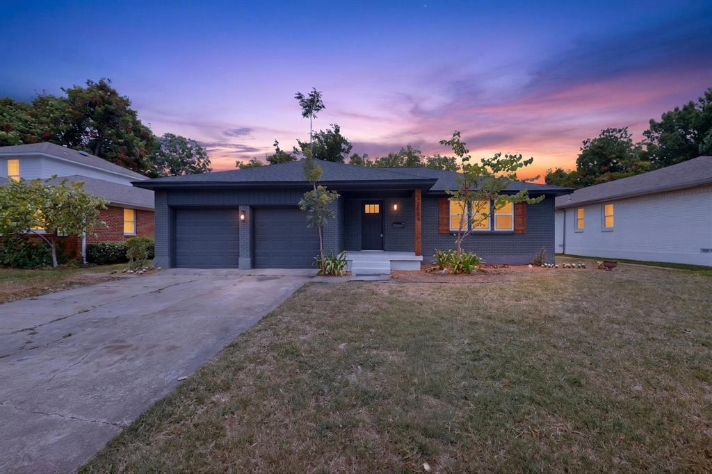 Welcome home to 2553 Dorrington Drive! Meticulously remodeled from top to bottom, this stunning 3-bedroom, 2-bath home with a 2-car garage is nestled in a quiet neighborhood just minutes from White Rock Lake, major highways, shopping, dining, and entertainment. Designed for modern living, the open-concept floor plan seamlessly connects the kitchen, dining, and living areas, creating an inviting space filled with natural light. The beautifully appointed kitchen features a large quartz island with seating, white shaker cabinetry, stainless steel appliances, abundant storage, and designer finishes throughout.  Step outside to a private covered patio overlooking a generously sized backyard with endless possibilities to create your own outdoor oasis—perfect for morning coffee, weekend barbecues, or entertaining family and friends.  The spacious primary suite offers a beautifully updated ensuite bath with a walk-in shower. Two additional bedrooms provide flexibility for guests, a home office, fitness room, or creative space. Enjoy peace of mind knowing the major work has already been completed. Extensive 2026 renovations include roof, foundation repairs with a transferable lifetime foundation warranty, HVAC system and ductwork, electrical, plumbing, windows, water heater, garage motor, fully remodeled kitchen and bathrooms, interior and exterior paint, luxury vinyl plank flooring, baseboards, modern lighting, ceiling fans, landscaping and much more.  This versatile home offers stylish finishes, quality craftsmanship, and exceptional value in one of East Dallas' most desirable locations. Don't miss your opportunity to be settled in before summer comes to an end - book your showing today!