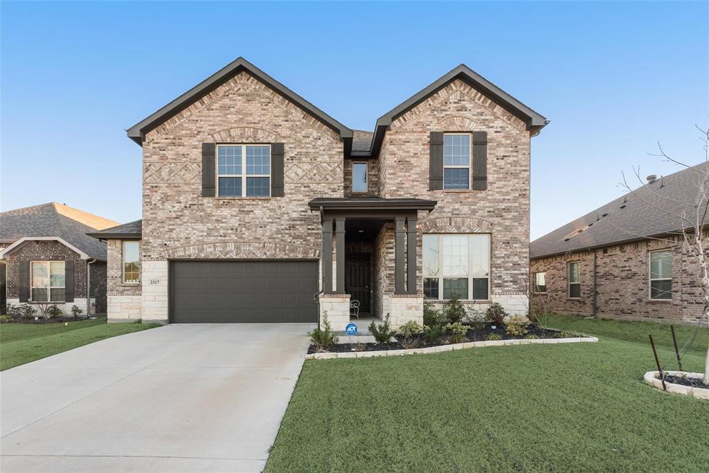 You’ll love coming home to this stately residence, gently nestled on nearly a quarter of an acre of land in a wonderful, family-friendly community serviced by the highly rated Waxahachie ISD. Step inside to a light-filled, open-concept layout where the seamless flow between the living, kitchen, and dining areas creates a space that feels both expansive and inviting - perfect for hosting lively gatherings or enjoying quiet evenings at home. At the heart of it all, the pristine all-white kitchen is beautifully appointed with a gas range, abundant counter and cabinet space, and a large island that effortlessly brings everyone together. Privately tucked at the back of the home, the primary suite, complete with a lovely bath featuring a soaking tub and separate shower, serves as a peaceful sanctuary to unwind at the end of the day. The secondary bedroom near the entry is positioned next to a full bath, making it an ideal space for guests or in-laws. Upstairs, you'll find a spacious game room and two secondary bedrooms. Step outside to a private backyard featuring a spacious covered patio and plenty of room for a pool, play, or simply relaxing in your own outdoor retreat, all with the added privacy of no rear neighbors looking in. Another highly desirable highlight is the oversized garage, offering extra space for vehicles, tools, storage, or hobbies. A charming community park, just a short walk down the street, features a playground. The home is located in an excellent, rapidly appreciating area with easy access to shops, restaurants, I-35E, and major thoroughfares.