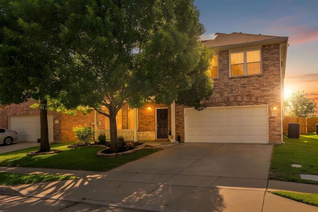 Welcome to Highpoint Hill subdivision, where space, functionality, and modern efficiency come together in this beautifully maintained two-story home. From the impressive curb appeal and mature shade trees to the thoughtfully designed interior, this home offers everything today’s buyers are looking for. Step inside to a soaring entryway and you will find a dedicated home office with French doors inside the entrance, perfect for remote work or a quiet study. The spacious living room features a cozy fireplace and flows seamlessly into the kitchen, complete with granite countertops, stainless steel appliances, abundant cabinetry, and a large island and walk-in pantry with motion-sensor lighting. A separate formal dining room provides a great setting for holiday gatherings and special occasions. Just off the kitchen, you’ll find a separate laundry room with a utility sink for added convenience. The private primary suite is located on the main floor and offers a peaceful retreat with a tray ceiling, generous space, and an ensuite bath featuring dual vanities. Upstairs, an oversized game room creates the perfect second living area, media room, playroom, or teen hangout. Outside, enjoy the covered patio and spacious fully fenced backyard. Valuable upgrades including solar panels, a security system, and a full irrigation system, providing comfort, efficiency, and peace of mind. With 4 bedrooms, 2.5 baths, multiple living spaces, and an ideal layout for both entertaining and everyday living, this move-in-ready Highpoint Hill home is one you won’t want to miss. Whether you’re commuting to the city, catching a flight, or enjoying a night out, you’ll appreciate this prime location just minutes from everyday conveniences and less than 30 minutes from Downtown Fort Worth.