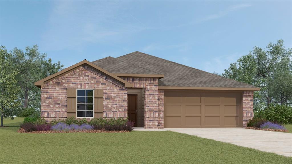 New construction in Sanger Circle.  2114 sq ft 4 3 with a study. This is the Lakeway plan.