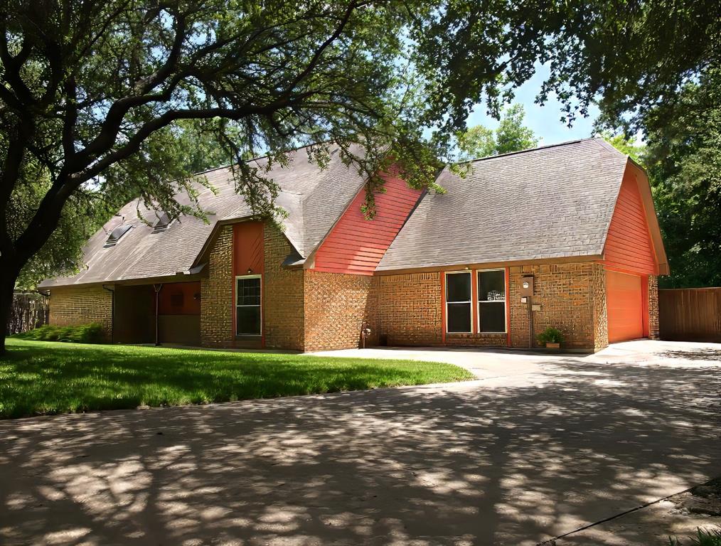 HUGE PRICE IMPROVEMENT! Looking for the perfect place to call your first home? This charming 4 bedroom, 2 full bath, 1 half bath property offers comfort, space, and a peaceful setting just minutes from a local park and even better, right next to a beautiful golf course! Surrounded by mature trees, you’ll enjoy both privacy and scenic views every day. The large fenced backyard overlooking the golf course is perfect for relaxing, entertaining, or giving pets and kids plenty of room to play. Inside, the bright kitchen is a standout feature, offering generous counter space, plenty of storage, a center island, and double ovens making everyday cooking and hosting a breeze. The spacious living room with a cozy brick fireplace and wet bar creates the perfect spot to unwind or gather with friends and family. You’ll also love the dedicated study with a built-in bookshelf ideal for working from home, studying, or enjoying a quiet reading space. With its great location, flexible layout, and room to grow, this home is an incredible opportunity for first-time buyers. Don’t miss your chance schedule your showing today!