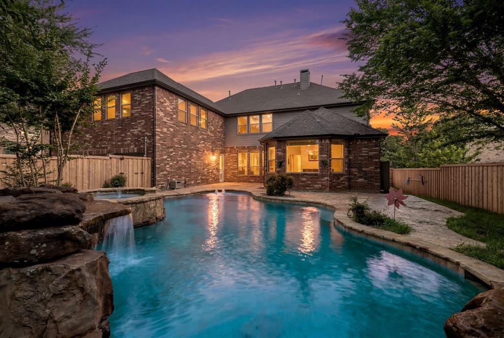 Discover refined living in this beautifully updated McKinney residence, where timeless style, thoughtful upgrades, and exceptional entertaining spaces create a truly elevated living experience. Perfectly positioned with convenient access to Hwy 75 and 121, this impressive home offers both luxury and everyday convenience near premier shopping, dining, and entertainment.

Inside, sophisticated finishes and fresh designer-inspired paint create a bright, inviting atmosphere throughout the home. Updated downstairs flooring adds warmth and elegance to the main living spaces, while expansive windows fill the home with natural light. Significant recent improvements, including new AC units, new windows throughout, and a new fence, provide both comfort and peace of mind.

Designed with both relaxation and entertaining in mind, the spacious floor plan features beautifully appointed living areas, an oversized game room, and a dedicated media room perfect for hosting unforgettable movie nights or game-day gatherings.

Step outside to your own private outdoor retreat featuring a stunning diving pool with a built-in hot tub, offering the perfect setting for resort-style living and year-round enjoyment. The garage is equally impressive with custom built-in shelving that delivers exceptional organization and functionality.

Blending modern updates, elegant design, and outstanding indoor-outdoor living, this remarkable home offers a rare opportunity to experience comfort, sophistication, and convenience in one of McKinney’s most desirable locations.