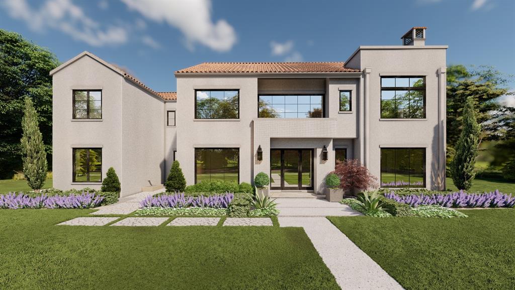 Catena Homes presents this stunning Preston Hollow home with a modern Provence twist . Richard Drummond Davis’, architect, distinctive design exhibits soaring ceilings and oversized windows, bathing the home in natural light. This luxury home also includes imported countertops, Walker Zanger tile, wolf-subzero appliance package, and a secluded guest suite. The exterior of the home offers 2 interior courtyards and a covered outdoor kitchen.