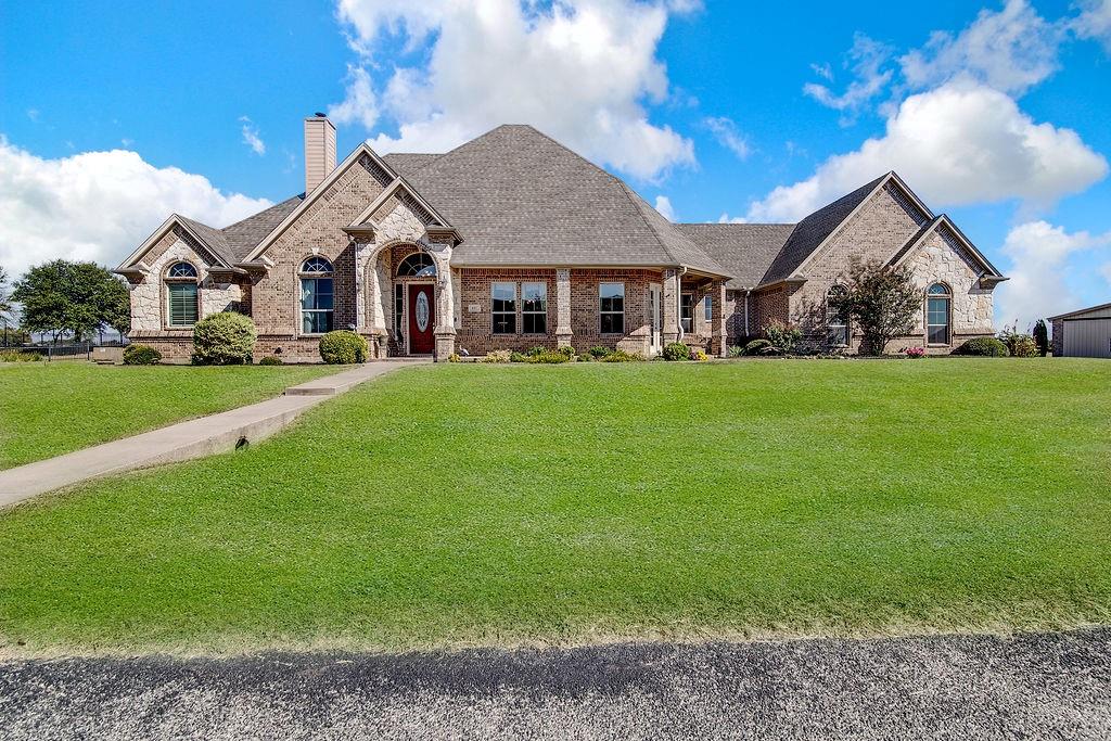 EExceptional fly-in luxury living in the prestigious gated community of Bourland Field Estates, located within highly acclaimed Aledo ISD. This custom-built 3-bedroom, 3.5-bath home offers the perfect blend of refined Texas elegance and aviation convenience. Thoughtfully designed for both everyday living and entertaining, the home features a dedicated office, multiple living and gathering spaces, and private ensuite baths for every bedroom.

The gourmet kitchen is a chef’s dream with granite countertops, stainless steel appliances, a walk-in pantry, and a formal dining room ideal for hosting family and friends. Abundant natural light fills the home, leading to a beautiful glass-enclosed sunroom and a fully equipped outdoor kitchen, both overlooking the runway and backyard for year-round enjoyment.

Aviation enthusiasts will appreciate the impressive 50' x 60' aircraft hangar featuring a 42' bifold door, air-conditioned machine shop, pilot office, private restroom, and three concrete aircraft tie-downs. Direct taxiway access connects you to the community’s lighted private asphalt runway with GPS approach capability, supporting both day and night operations.

Recent improvements include a brand-new roof with impact-resistant Class 4 shingles and new gutters. Additional updates include new HVAC motors and fan blades, as well as new garage doors and fresh exterior paint, providing added value and peace of mind.

This rare airpark property offers the opportunity to live, work, and fly from your own home while remaining just minutes from Fort Worth, shopping, dining, and major highways. A truly one-of-a-kind North Texas offering for those seeking luxury, privacy, and an exceptional aviation lifestyle.