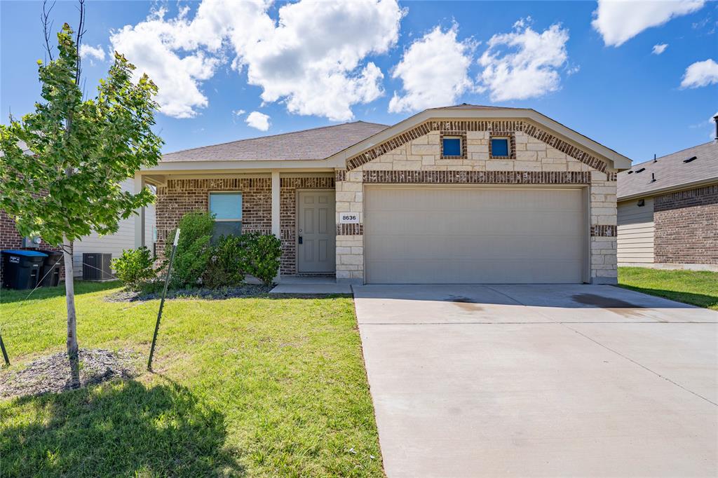 This gorgeous, newer home in the highly sought-after neighborhood is ready for you to move in! Complete with fresh pain and new carpet, step inside and be greeted by the bright and airy open-concept living area, perfect for creating lasting memories.  The thoughtfully designed split bedroom layout ensures privacy for all.  Three spacious bedrooms provide plenty of room for family or guests.  Escape to the luxurious master suite, complete with a separate master bath for added privacy.  Enjoy nearby amenities with the community pool and splash pad just steps away.  The unbeatable location offers easy access to a variety of shops and restaurants, and you're only a short drive from all the excitement of downtown Fort Worth.  This is the perfect place to call home!