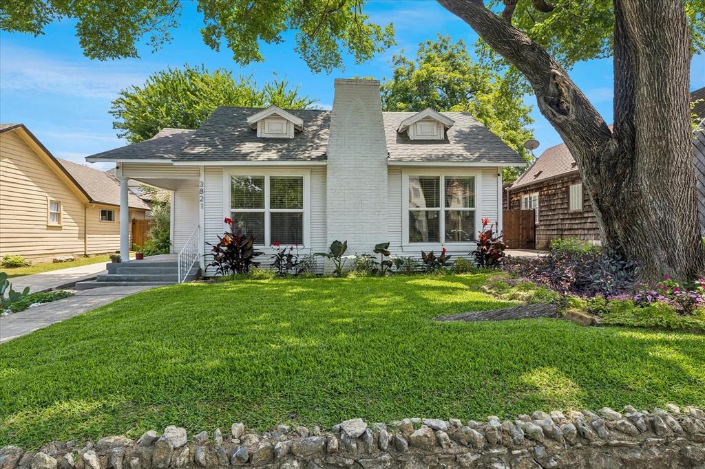 Don’t miss your opportunity to tour this nearly century old Craftsman gem located in the heart of Fort Worth. Nestled in the highly sought-after Country Club Heights subdivision of the Monticello area, this 1,712-square-foot home will stun you at the street with charming curb appeal from the very moment you pull up. Perfectly blending 1930s character with more modern updates, the interior showcases warm original wood floors and masterful built-ins that reflect the home's timeless craftsmanship. An abundance of natural light beautifully shines through the main, connected living areas brightening the whole home and enhancing the feeling of seamless flow from room to room. The fully finished second floor introduces versatile flex spaces, including a separate loft that could be utilized as an additional bedroom and a dedicated home office space situated right off the landing. Outside, the property is further enhanced by a versatile workshop outbuilding nestled in the large, grassed backyard, providing the perfect bonus space for hobbies, projects, or extra storage. Best of all, you are just minutes away from premier local shopping, dining, and entertainment, putting the very best of Fort Worth right at your fingertips.