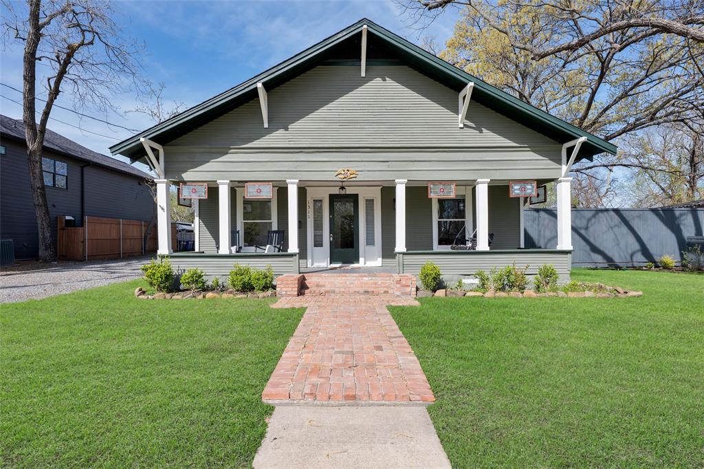 An extremely rare opportunity to live in the highly desirable Historic Downtown McKinney on a unique property featuring two homes on approximately half an acre. A charming east-facing front porch welcomes you, the perfect place to enjoy your morning coffee while watching the sunrise in a peaceful setting. As you enter the main home, you’ll immediately notice the character & charm expected in a historic property, beautifully combined w thoughtful updates that provide all the modern conveniences. Gorgeous wood floors run throughout this 3-bedroom, 2-bath home, which offers three spacious living areas perfect for flexible living, entertaining, or a home office. One living area features a cozy fireplace that creates the perfect ambiance. The gourmet kitchen is equipped w custom cabinetry, a stainless steel sink, & a pot filler over the premium DCS professional double-oven range featuring high-performance gas burners, dual convection ovens, & commercial-grade stainless steel design, perfect for everyday cooking or entertaining. The lovely primary suite includes an updated ensuite bath w a fabulous shower & charming vintage vanity. The property also includes a second home with its own adorable front porch. Inside, you’ll find the same abundance of character paired with thoughtful updates. This charming home features gorgeous wood floors, a kitchen with stainless steel appliances, two bedrooms, and a large full bath. This unique small estate offers endless possibilities, perfect for extended family, guest accommodations, a home office, rental opportunity, or private business space. Spend relaxing evenings on the back porch overlooking the huge fenced, private backyard. Best of all, there is no HOA & plenty of room to store a boat, RV, or any toys you may have. Located just minutes from the Historic McKinney Square, where you can enjoy year-round events, boutique shopping, wine bars, and incredible restaurants. You’re not just buying a home, you’re embracing a lifestyle.