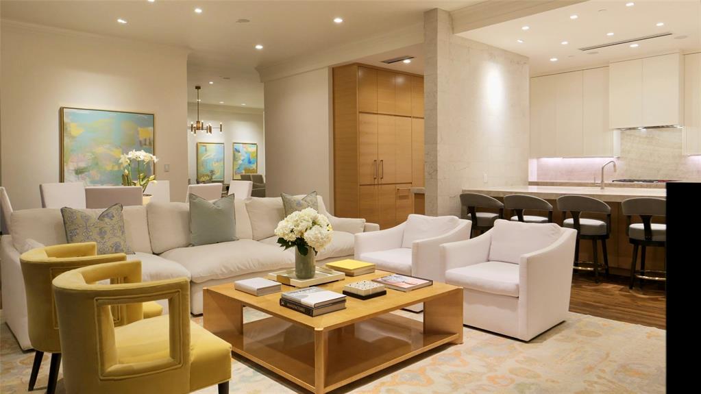 Experience extraordinary contemporary living in this HKS-designed three-bedroom residence at The Plaza II at Turtle Creek. Beautifully remodeled, this stunning condo features two expansive living areas, soaring ceilings, and floor-to-ceiling windows that flood the space with natural light while showcasing breathtaking views of Downtown Dallas.

Designed for effortless entertaining, the gourmet kitchen is a chef’s dream, featuring two Sub-Zero refrigerators, a Wolf gas range, four Wolf electric ovens, two Cove dishwashers, and an adjacent catering kitchen. A wet bar, two Scotsman ice makers, and a glass-enclosed wine room further enhance the home’s exceptional appeal. Smart home features and remote controlled shades. HOA includes all utilities except electricity. 

Additional highlights include two primary suites with large spa-inspired baths and custom closets, two fireplaces, a study, and a spacious laundry room. Residents enjoy Plaza II’s top-tier amenities including valet parking, concierge services, a fitness center, a library, a resort-style pool, and a conservatory. 

A full list of details and amenities is available in the MLS document section. This residence two reserved  parking spaces (#212 and #213) and a designated storage unit (S26).