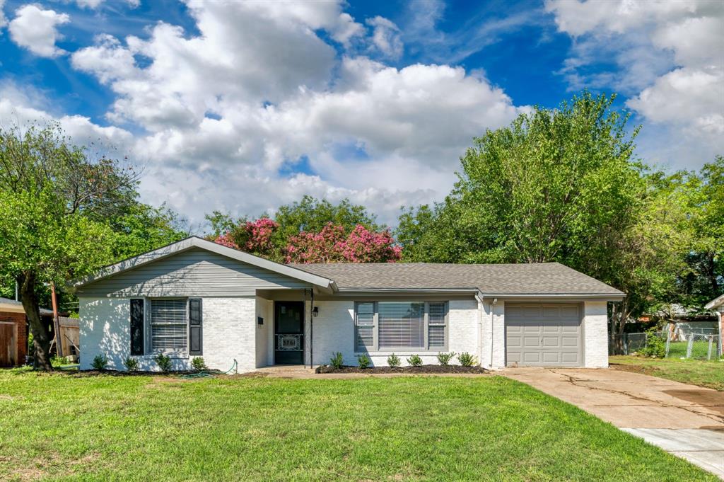 Beautifully updated home in a central location. Recently updated with new granite counter tops, stainless appliances, flooring, light fixtures, plumbing fixtures, AC and much more! The backyard has a nice covered patio to enjoy the outdoors.