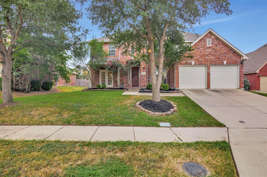Value and class in this beautiful community of Stonebridge ranch. Golf course neighborhood two story with 5 bedroom and 3.5 bath with master down.    Open family room with soaring ceilings and wall of windows overlooking private backyard with plenty of room for games or gardens. Kitchen open to living areas with butlers pantry, large walk in pantry and plenty of storage.   Space for an office or extra play area down.  Formal dining with double doors for the days when a nice breeze calms your mind or adds to the dining experience.   Light and bright master bedroom with custom paint, tall ceilings ensuite bath with split level vanities, a makeup station, separate tub and shower and walk in closet. Split secondary bedrooms upstairs with desk station area and oversized flex space media room or game room.  Attached two car garage. A quick walk to dining, entertainment, parks, playgrounds and zoned to some of McKinney's most desirable schools.  Grab a golf cart or bike to Stonebridge beach club, pools, volleyball or some amazing jogging and bike trails.  Stonebridge Ranch is one of the most amenity rich communities in all of North Dallas.   Ready to call home.