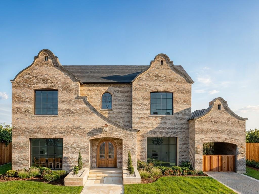 Experience the pinnacle of luxury and thoughtful design in this stunning new construction by Brickment Homes, situated on one of Hillside’s most coveted, quiet, tree-lined streets. Scheduled for completion in April 2026, this residence introduces a sophisticated Transitional Cape Dutch architectural style, immediately setting it apart with its distinctive gables and handsome brick facade. The soaring 2-story entrance is bathed in natural light and welcomes you into this meticulously designed 4,621 square-foot home features a flexible floorplan perfect for modern living, including 4 bedrooms and 4.1 baths. A porte-cochere creates a beautiful drive-up and offers additional parking and functionality. The main level offers a private
study with built-ins and a generous separate guest bedroom with an en-suite bath and large closet, ideal for a live-in guest such as a mother-in-law or nanny. The upper level is home to a private primary retreat with a massive walk-in closet and elegant bathroom, along with
additional en-suite bedrooms, a large playroom boasting treetop views, and a functional utility room. The home's transitional style utilizes warm tones, extensive wood paneling throughout, and designer fixtures, culminating in a spectacular chef's kitchen outfitted with Thermador appliances, stunning quartzite counters and white oak island with beautiful reeded details. Beyond the interiors, the prime location is zoned to the highly regarded Lakewood Elementary and is walking distance to Hillside Village for premier retail, shopping, coffee
shops, and restaurants. Outdoor living is equally exceptional, featuring a large, covered patio and a fully equipped outdoor kitchen. This
distinctive, high-end home offers a rare combination of unique architecture, luxury appointments, and unparalleled location.