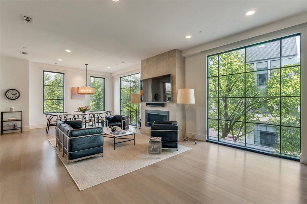 Fabulous opportunity in highly sought-after HPISD with direct private gate access to the Katy Trail and the vibrant Knox District. A dual-exposure corner unit at the end of Crescent Avenue, it faces both Abbott and the courtyard, allowing oversized floor to ceiling windows to fill the home with abundant natural light. It offers 2 bedrooms, 2.5 baths, and a dedicated office—an ideal blend of luxury and function. Step inside to an open-concept living, dining, and sitting area anchored by a stylish fireplace. For added privacy, Lutron shades are seamlessly integrated throughout. The chef’s kitchen features Sub-Zero and Wolf appliances, custom cabinetry, and a generous island perfect for entertaining. The luxurious primary suite includes a serene balcony overlooking the courtyard, a spa-inspired bath, and an expansive walk-in closet. The secondary bedroom is ensuite with its own walk-in closet, ideal for guests. Additional highlights include secure fob access throughout and a private underground 2-car garage with secure gated entry. The residence includes the advantages of Town of Highland Park amenities, including the community pool, library, and highly responsive fire and police services. A truly exceptional home combining world-class design, security, and unparalleled walkability to Dallas’ most coveted amenities.