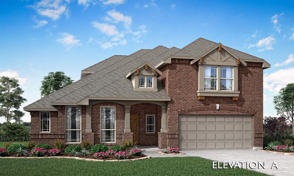 Brand New! Never Lived In! This Carolina IV by Bloomfield Homes offers 4 bedrooms, 3 bathrooms, gameroom, media room, study, and formal dining. Situated in the desirable Hunter's Ridge community, this beautifully designed home features an open-concept layout with stylish upgrades throughout, highlighted by a striking rounded rotunda entry that leads into a private study, creating an elegant first impression, while the Deluxe Gourmet Kitchen is equipped with upgraded cabinets, quartz countertops, and an upgraded backsplash that flows seamlessly into the main living area, perfect for both everyday living and entertaining, and the formal dining room provides an ideal setting for gatherings; laminate wood flooring extends through the main areas of the first floor, complemented by upgraded carpet throughout, with generously sized secondary bedrooms and a spacious primary retreat, plus additional living space upstairs with a gameroom and media room ideal for entertaining, along with outdoor living that includes both a covered front porch and covered patio, all enhanced by strong curb appeal featuring an impressive 8' front door. Visit Bloomfield Homes today at Hunter's Ridge to tour this gorgeous Carolina IV.