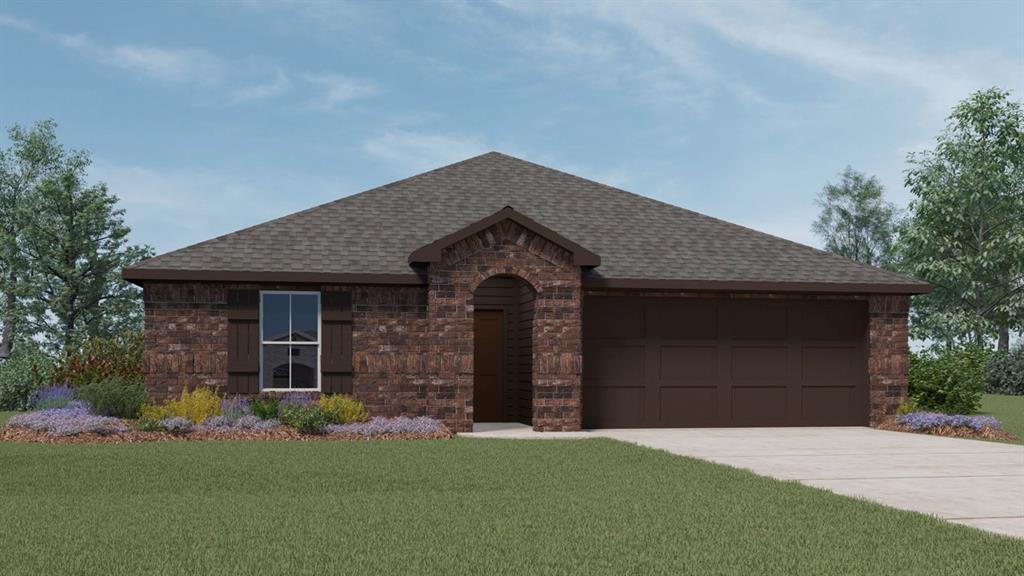 NEW! This thoughtfully designed home offers a seamless blend of style and practicality, catering to the demands of contemporary living. Its striking exterior, featuring architecturally designed elevations and divided light windows, creates a captivating first impression. A welcoming covered porch leads to a raised panel fiberglass insulated front door, with customizable decorative options available.
Stepping inside, a spacious foyer unfolds into the rest of the home. The heart of the home is a modern kitchen, boasting cabinets with hidden hinges, elegant granite or quartz countertops, and sleek stainless-steel appliances. A built-in sink, dishwasher, and generous pantry ensure effortless functionality.
The primary suite provides a tranquil retreat, complete with an adjoining bathroom designed for ultimate convenience. An elongated vanity with a single sink and non-framed mirror, coupled with a spacious walk-in shower and closet, elevates the daily routine. Laminate wood plank flooring in living areas and plush carpet in bedrooms create a comfortable and inviting atmosphere.
Enhancing the home's appeal are integrated smart home features and an innovative tech package, providing modern convenience at your fingertips. The architecturally designed elevation, along with the front-facing garage featuring decorative hardware, adds to the curb appeal.