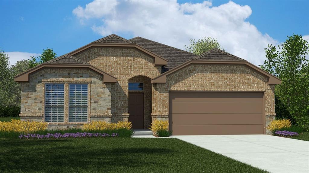 New phase now selling! D.R. Horton America's Builder is now selling the new phase in the fabulous community of Bluestem in Rhome and Northwest ISD! A Master Planned Community offering spacious open floor plans, new interior and exterior design elements with cutting edge products and features for every stage in life! Stunning 4 bedroom Crownpoint Floorplan-Elevation A, with an estimated Summer completion. Spacious single-story home offering  4 bedrooms, 2 bathrooms, and a 2-car garage, including a versatile flex room ideal for a home office or study. Large Chef's Kitchen with Granite Countertops, Stainless Steel Appliances, Gas Range, Island, Pendant Lights, Butlers and walk-in Pantry. Mud Bench and large main Bedroom with dual sink Quartz top Vanity, over sized Shower. Partial Gutters, front Coach Lights,  Designer Pkg including tiled Entry, Halls, Kitchen and Wet Areas plus America's Smart Home Technology. Quartz countertops in second Bath. Covered back Patio, 6 foot fenced backyard, Landscape Pkg, Sprinkler System and more! Bluestem boasts a convenient location near the intersection of Highway 114 and FM 3433. Community Resort Style Pool, Cabana, Playground, Dog Park, Trails and stocked Fishing Pond!