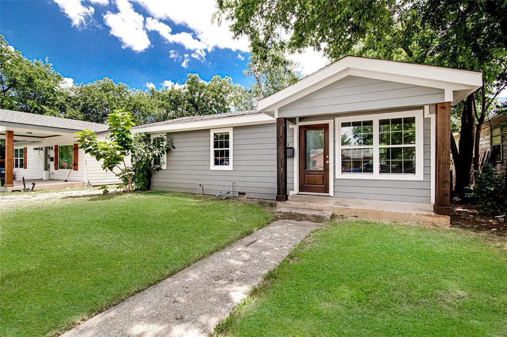 412 E. Fogg, is ideally located near I-35, 2 blocks from the Gran Plaza, 11 minutes to Downtown Fort Worth and only 9 minutes to TCU. This cute 3 bedroom 1 bathroom house if perfect for 1st time home buyer or for an investment property.  In 2023 the house was completely remodeled with new siding, HVAC system, electrical, new flooring, new windows, plumbing and foundation.  House has a nice front porch and a large back yard with plenty of space for family gatherings or for your pets. House was recently painted.  Buyers and buyers agent to verify all information for accuracy.