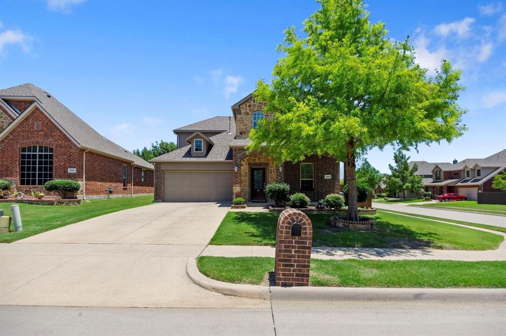 Amazing home in desired WestRidge area in McKinney w acclaimed FRISCO ISD located on a premium corner lot. Enjoy a pond view from your porch & walk to the amazing amenity center w water slides & pools! The 2 story entry greets you w dedicated study w french doors. Wonderful gourmet kitchen w solid wood cabinets, nice island w granite countertops, SS gas cooktop w vent hood & walk-in pantry flowing to the open concept dining & family room w wood floors & gas fireplace. A private & spacious master suite features wood floor, a giant closet, dual sinks, jetted tub, separate shower & granite counters. Also there is a half bath & laundry downstairs. Upstairs displays a huge gameroom w 3 bedrooms, 2 of them share a large full bath w tub & the other is a private ensuite. You will also find plenty of closet space & storage in the 2 attics. The backyard is private & great for entertainment w extended covered patio. Tenant occupied until Jun 30th.