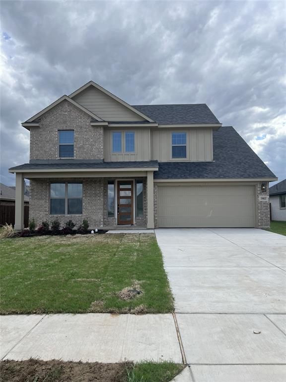As low as 4.99% interest rate available with special conditions Builder Incentives or Refrigerator, Washer, Dryer and 5k towards buyer's closing costs. Call agent for info. When you walk into this spacious two-story home in Murray Manor Estates in Josephine, you’ll immediately notice the wood-look tile flooring that runs through the main living areas, while the bedrooms have comfortable carpet. The kitchen features stainless steel appliances and quartz countertops, giving it a clean, modern feel. Right near the entry there’s also a private study with beautiful French doors, and you’ll find a large storage closet tucked neatly under the staircase.
The primary suite is located downstairs and includes dual sinks, granite countertops, tile flooring, a relaxing garden tub, a separate 6-foot shower, a large walk-in closet, and convenient linen shelving. Upstairs are the remaining bedrooms—two with walk-in closets and one with a charming bay window.
The home also comes with blinds already installed, covered porch and spacious backyard with a wood privacy fence, which is great for relaxing or entertaining.
