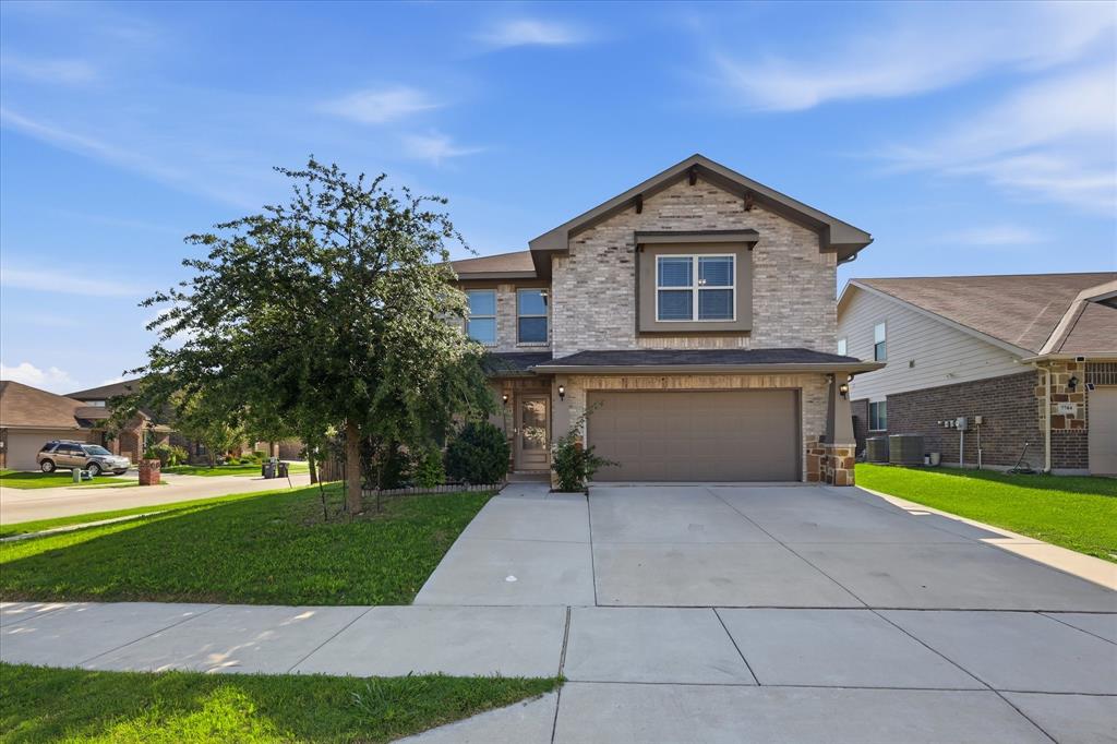 Welcome to 7708 Boat Wind Road in the desirable Lake Vista Ranch community, where modern style meets functional living. This beautifully designed 3 Bedroom, 2.5 bath home features an open concept layout perfect for everyday living and entertaining. The kitchen is the centerpiece of the home with a large island, pendant lighting, stainless steel appliances, and seamless flow into the dining and living areas. The dining space includes sliding glass doors leading to the outdoor patio, creating an easy indoor-outdoor connection for relaxing or hosting guests. Upstairs offers even more flexibility with a spacious flex room that can be used as a media room, home office, second living area, or workout space. You will also find three bedrooms and two full bathrooms , including a private primary suite designed for comfort and convenience. Thoughtfully designed with contemporary finishes and versatile spaces throughout, this Lake Vista Ranch home combines style, comfort, and functionality in one inviting package.