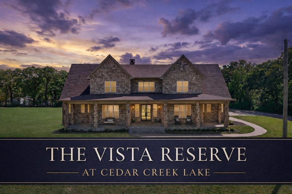 Welcome to the Vista Reserve at Cedar Creek Lake. Once you step inside, you’ll understand why this is home! Experience elevated lake living in this brand-new luxury smart home tucked inside a prestigious gated community with sweeping lake views all the beauty of waterfront living without the waterfront tax bill. Designed for both grand entertaining and everyday comfort, this expansive residence features 4 spacious bedrooms, 4 beautifully appointed baths, two private offices, a generous game room, and a state-of-the-art media room complete with its own bar for unforgettable movie nights and game days. Hand-scraped solid oak floors anchor the home with warmth and sophistication, while designer finishes and thoughtful architectural details elevate every space. The chef’s kitchen is nothing short of spectacular equipped with premium KitchenAid appliances, a 6-burner gas cooktop with griddle, double ovens, indoor grill, ice maker, and separate full-size refrigerator and freezer. The butler’s pantry is a dream for entertaining, offering a second dishwasher, warming drawer, additional ice maker, sink, beverage center, and abundant storage. Outside to a fully equipped outdoor kitchen built for hosting under the stars. The primary suite is a true retreat including serene, and spa-inspired features like a soaking tub, walk-in shower, dual vanities, and a custom closet designed to impress. A steam shower adds an extra touch of resort-style luxury. Car enthusiasts and hobbyists will appreciate the climate-controlled 3-car garage with epoxy flooring, extended truck space, and an electrical panel already prepared for a future pool addition. Private community boat ramp just moments away, your lake days are effortless just bring your boat and start living.
This home is packed with upgrades that must be experienced in person to fully appreciate. This is the house for refined lake lifestyle living with space, technology, and timeless design. Owner financing options available.