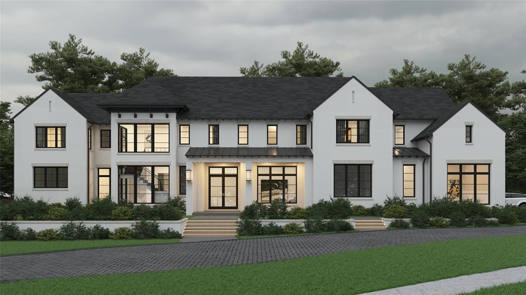 Brand new 7,000 plus sf Estate house, to be completed in March, 2025 and the very last home to be built in in the prestigious, gated, guarded community of Normandy Estates. Situated on the second largest lot at over three-quarters of an acre, there is an tremendous amount of back yard land even with the pool and outdoor living area, room enough for a sport court as well if so desired.  Natural light abounds throughout this modern, transitional style house and the suspended staircase is an architectural feature that is eye-catching. The first floor features the Primary plus TWO other bedrooms, a study, large game room with a bar, craft and utility room, a keeping room.  The Primary, with a linear fireplace, sets the tone for luxury with its very own private exercise room and large closet complete with a stackable washer and dryer area..  Exquisite Primary bath has a spacious walk-in steam shower with entrances on two sides and glass all the way to the ceiling.  The kitchen is a dream with Subzero refrigerator and freezer separated by a wine column.  The scullery behind the kitchen boasts of a built-in coffee maker, ice machine, with an abundance of prep space for entertaining.  The four car garages even have a dedicated space for bikes, golf cart perhaps or even a workroom for the handyman in your family.  Upstairs has three more bedrooms, one could be a Nanny quarters with a full-size stackable washer and dryer area and another game room or sitting room.  This is the one you have been waiting for!  Call Lynn Urban today for a private tour.