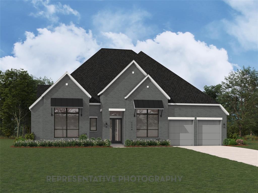 Highland showcase one story home features 4 bedrooms 4 baths and 2 half baths. Soaring ceilings. Combination game room and entertainment room. Sliding glass doors open to the oversized back patio. Private study. Chef's kitchen has tons of cabinets and oversized island. Spa bath has a stand alone tub and oversized shower with frameless shower enclosure. Three car garage. Faces green space.