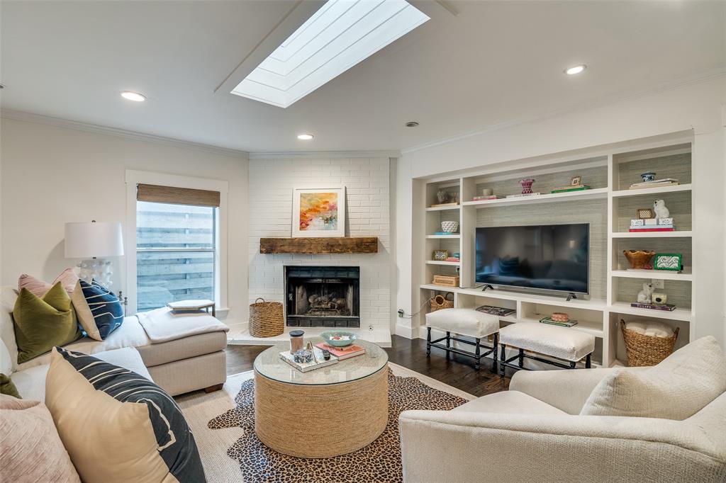 Don’t miss this beautifully updated corner-lot home in the sought-after Delmar Heights neighborhood! With an open layout featuring two living areas, a modern kitchen, and updated baths, this home is both stylish and functional. The main floor includes a spacious primary suite and a secondary bedroom, while the upstairs loft serves as a third bedroom with its own en-suite bath and walk-in closet. Enjoy outdoor living with a screened-in patio, fire pit, and a finished bonus room off the garage—ideal for a gym, office, or extra storage. Just a short walk to Tietze Park and Geneva Heights Elementary and minutes from Greenville Avenue. Schedule your private showing today!
