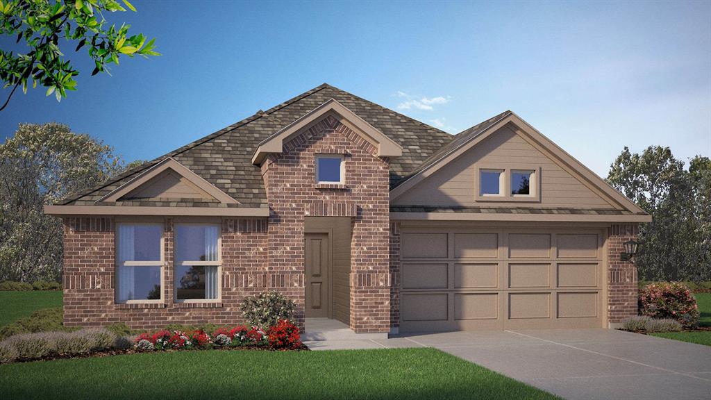Beautiful new D.R. Horton home in the Saratoga community located in Granbury and Granbury ISD! The single-story Lakeway floorplan Elevation H, with an estimated Fall completion, offers 4 bedrooms, 3 bathrooms, a private study, and a 2-car garage, thoughtfully designed to provide flexible living space and everyday comfort. The open-concept layout brings together the family room, dining area, and contemporary kitchen, creating a bright and welcoming setting ideal for entertaining and daily living. The well-appointed kitchen features quartz countertops, 36” upper cabinets with crown molding, stainless steel appliances, an electric range, stainless steel drop-in sink, a center island, and a walk-in pantry for additional storage. The private primary suite includes an en-suite bath with dual quartz vanities, a 5-foot oversized shower, and a walk-in closet conveniently located off the bathroom. Three secondary bedrooms and two full bathrooms with quartz vanity tops provide comfortable accommodations for family, guests, or multi-generational living, while the dedicated study offers a flexible space for working from home or hobbies. Luxury vinyl plank flooring enhances the main living areas and wet zones for durability and easy maintenance. Built with energy-efficient construction and equipped with America’s Smart Home Technology. Exterior highlights include a landscape package, full sprinkler system with rain sensor, privacy fencing, and more. Residents of Saratoga enjoy two parks, easy access to Highway 377, and close proximity to Lake Granbury, Granbury City Beach Park, HEB, Harbor Lakes Golf Club, and Motor Sport Ranch.