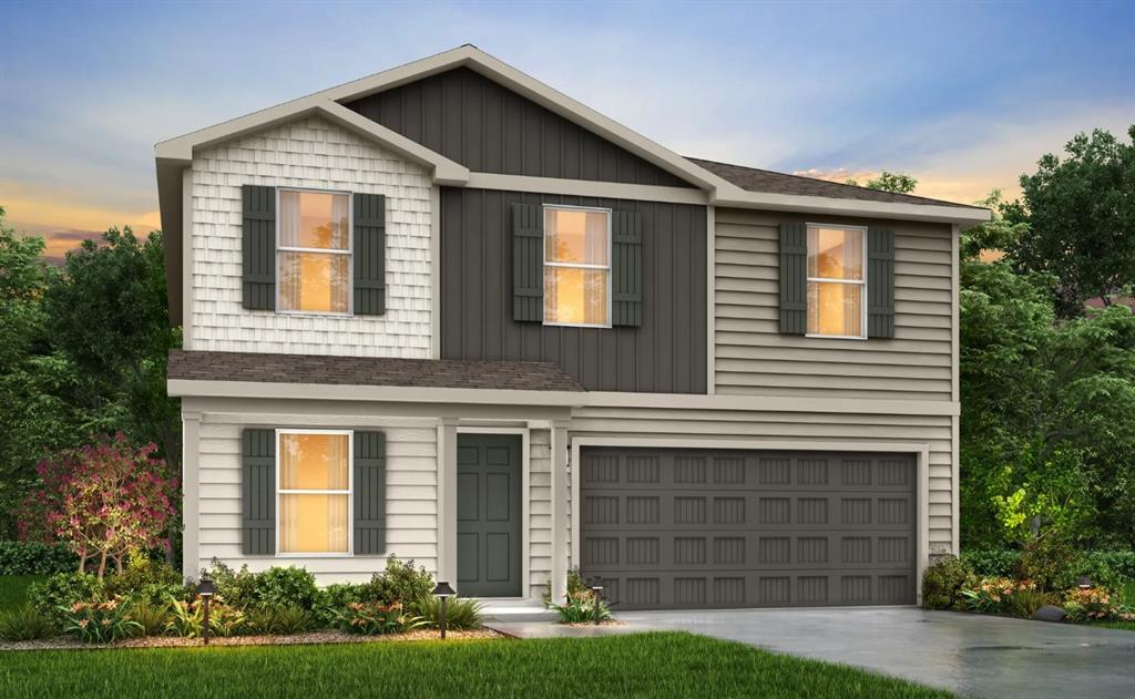 MLS# 21260986 - Built by NHC - Aug 2026 completion! ~ Model 2203 B1 - Harrison  The Harrison Plan from our Liberty Series offers a perfect blend of comfort, practicality, and exceptional value. This 2-story home features 4 bedrooms, 2.5 bathrooms, a 2-car garage, and 2,203 square feet of thoughtfully designed living space. As you step inside, you’ll pass the versatile flex room before reaching the staircase to the upper level, a convenient closet, and half bathroom. The heart of the home is the open kitchen and living area, complete with a central island, a dining area, and a spacious family room — perfect for entertaining or relaxing with loved ones. Upstairs, the private primary suite awaits, featuring an en suite bathroom. Three additional bedrooms, one more full bathroom, a loft area for additional living space, and a convenient laundry room complete the upper level.