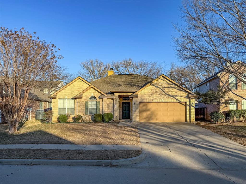 Beautifully updated this charming one-story home offers a flexible floorplan filled with natural light and comfortable living spaces. The spacious eat-in kitchen features an island, brand-new stainless steel appliances, quartz counter tops, a gas cooktop, and seamless flow into the inviting family room with a cozy fireplace.

A private front study creates an ideal home office or flex space and can effortlessly convert into a fourth bedroom. Two generously sized secondary bedrooms each include walk-in closets, providing excellent storage. Step outside to the oversized backyard with plenty of room to add a pool, garden, or create your dream outdoor retreat.

Enjoy exceptional neighborhood amenities including a clubhouse, swimming pool, basketball courts, playgrounds, fishing pond, walking trails, and parks. Conveniently located with easy access to I-35, plus nearby shopping, dining, and entertainment.