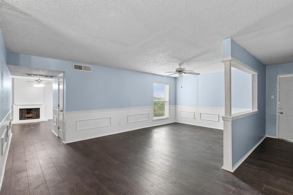 Spacious second-floor condominium in a well-located Fort Worth community, offering rare square footage and storage for the price point. Two living areas, a formal dining room plus secondary dining space, and a wood-burning fireplace anchor the main level. Generously sized bedrooms with oversized closets, 2.5 bathrooms, and a dedicated full-size laundry room provide functional everyday living. Step outside to a large covered balcony, ideal for morning coffee or evening unwinding.

Located minutes from downtown Fort Worth, Camp Bowie Boulevard's shops and restaurants, Ridglea Country Club, and I-20 access. Small, well-maintained condominium complex. HOA include gas, water, sewer, trash, and exterior maintenance, simplifying monthly budgeting. A strong value play for buyers prioritizing space and location. Schedule your showing today!