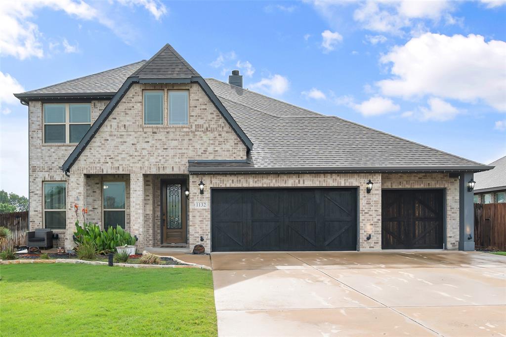 Check out this beautiful 3,269 sq ft Bloomfield home built in 2019, featuring 5 bedrooms, 3.5 baths, a private office, two spacious living areas, a 3-car garage, and a stunning pool on a corner lot in coveted Garden Valley Farms with NO HOA. From the moment you arrive, you'll appreciate the meticulous landscaping, permanent year-around exterior lighting added for holidays and curb appeal, charming front patio, and inviting exterior. Step inside to a welcoming entry with built-in coat storage and shelving, a fresh grey and white color palette, abundant natural light, and beautiful hand-scraped wood floors throughout the main living areas. Just off the entry is a spacious office, perfect for working from home or daily tasks. The open-concept living area features soaring ceilings and a cozy wood-burning fireplace. The kitchen offers a large granite island, granite countertops, grey cabinetry, stainless steel appliances, abundant storage, and an open dining area that flows into the living room. Upstairs includes a large second living area ideal for game room, media, or study space. The spacious primary suite includes a sitting area, oversized walk-in shower, standalone soaking tub, and large walk-in closet. Two secondary bedrooms share a Jack-and-Jill bath and feature walk-in closets, with additional bedrooms offering ample space. The laundry room includes grey tile backsplash, farmhouse shelving, and storage. Step outside to a private backyard retreat with extended covered patio, decorative lighting, stone patio, and resort-style pool with tanning ledge. Backing to peaceful green space, the backyard offers added privacy and a serene setting. Yard includes storage shed, small grassy area for pets, and RV driveway with hookups. The oversized 3-car garage provides space for vehicles, storage, or gym use and includes insulated doors. Community park and splash pad nearby. Welcome home!!
