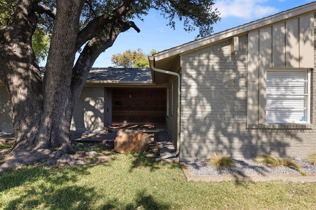 Welcome to this Lake Highlands gem! Inside you'll find a well thoughout floor plan featuring 3 bedrooms, a versatile fourth room that could easily be a bedroom, office, or playroom depending on your needs, and 2.5 bathrooms. The kitchen is equipped with solid wood cabinets and brand new checker board tile. Real hardwoods in the living room pair wonderfully with the dramatic brick fireplace, while the rest of the home features easy-to-clean and stylish luxury vinyl flooring. 

Enjoy the .25 acre lot, including a new 6' wooden privacy fence and deck, and a magnificent oak tree in the front yard. The 2-car garage has an added storage area with a workbench. Easily commute anywhere in Dallas with easy access to 75 and 635, and enjoy Trader Joes + great restaurants just down the road.
House is currently occupied with tenants on month-to-month lease.