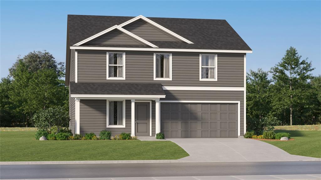 This home showcases a spacious open floorplan shared between the kitchen, dining area and family room for easy entertaining. An owner’s suite enjoys a private location in a rear corner of the home, complemented by an en-suite bathroom and walk-in closet. There are three secondary bedrooms at the front of the home, which are comfortable spaces for household members and overnight guests.