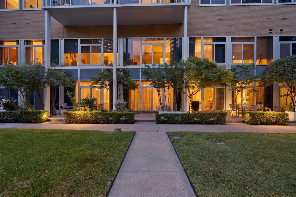 Excellent opportunity to own a condominium in one of the Turtle Creek-Oak Lawn corridor's most established high-rises. Preserved in its original condition, this unit presents a rare find for buyers who appreciate authentic mid-century character and charm, as well as those looking for a premier canvas to customize and add value.

The floor plan features a spacious, open living and dining area that flows seamlessly to a private, screened balcony offering peaceful, tree-lined views. The kitchen maintains its original cabinetry and opens directly to the main living space, preserving the vintage integrity of the home. The primary suite includes a private ensuite bathroom, while the secondary bedroom provides versatile space well-suited for a home office, guest room, or secondary den.

Residents enjoy a comprehensive suite of building amenities, including 24-hour concierge and security, valet service, and covered parking. The property also features an on-site pool and spa, a fully equipped fitness center, a dog run, landscaped grounds with a picnic pavilion and grilling area, plus convenient on-site laundry and storage facilities.

Ideally located for urban convenience, this property boasts exceptional walkability to the Katy Trail, Highland Park Village, and the premier dining, shopping, and entertainment districts of Uptown and Oak Lawn. Enjoy the ease of low-maintenance condo living in a highly desirable, established community.