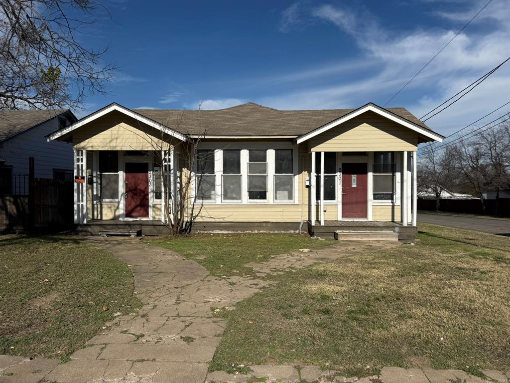 Duplex offering two 1-bedroom, 1-bath units—ideal for an investor or an owner-occupant wanting to live in one side and rent the other. Both units are currently vacant, giving you flexibility to occupy or lease. Live in one, rent the other, or lease both. Schedule your showing today.  Information is believed to be accurate but should be verified by buyer, including square footage and schools.