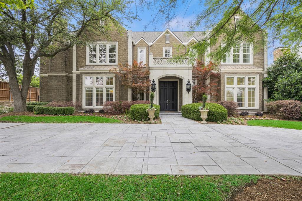 Stunning custom home in the sought-after nature’s paradise Bellbrook Estates, featuring grand living room bathed in natural light with gorgeous view of lush landscaping, matured trees, outdoor kitchen + bar, outdoor dining + Living, pool + spa + half bath, & putting green. Boasting five en suite bedrooms & two additional half baths, this spacious home provides ample room for luxurious living and entertaining. The upstairs & downstairs owner's suites offer convenience & privacy, while the secret hideaway in the upstairs bedroom w balcony adds a touch of whimsy & charm. The chef's kitchen is a true culinary haven with top-of-the-line appliances & ample counter space. The catering kitchen in the 3-car AC garage is an added plus. The royal media room w wet bar, office w fireplace & breathtaking sun lounge offers additional spaces for relaxation or productivity, ensuring that every need is met within this versatile dream home surrounded by the beautiful Celestial park and White Rock Creek.